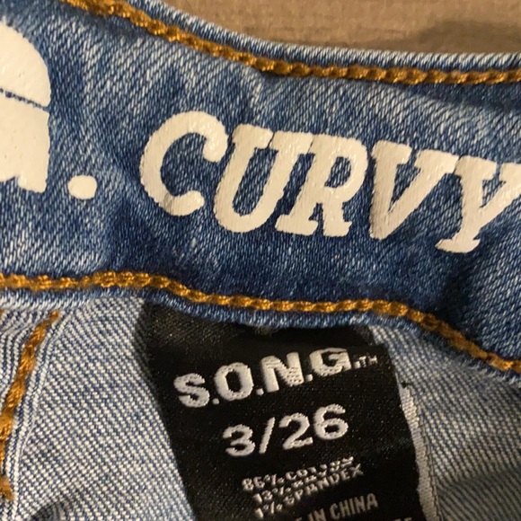 COPY - S.O.N.G High Rise Ripped Jeans - Picture 3 of 5